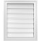 Ekena Millwork Vertical Surface Mount PVC Gable Vent: Functional, w/ 2"W x 1-1/2"P Brickmould Frame, 20"W x 24"H GVPVE20X2402SF - alternate 1